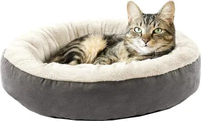 Produktbild von Famanu Katzenbett – Kuscheliges Design – Rund, 50 x 50 cm