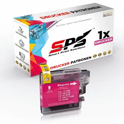 Produktbild von LC-1000M Tintenpatrone Kompatibel für Brother Intellifax 2480 | 1x Magenta