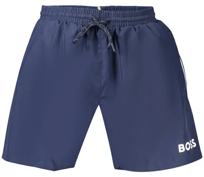 Produktbild von Elegante Blaue Herren-Schwimmshorts mit Taschen und Kontrastdetails