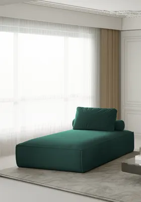 Produktbild von Chaiselongue Sezlong Liege CELES in Stoff Opera Velvet Petrol
