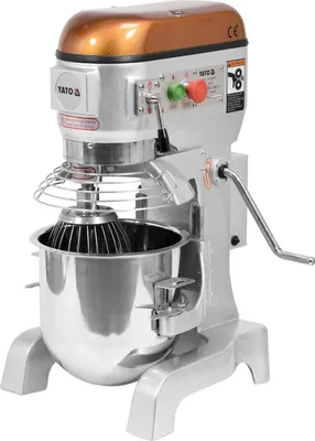 Zdjęcie produktu dla Gastro robot kuchenny, ugniatarka, maszyna do ciasta, 10 litrów, mikser planetarny