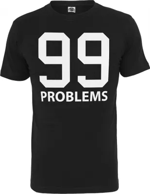 Produktbild von Mister Tee Shirt - 99 PROBLEMS schwarz - XS