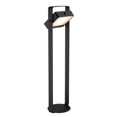 A black outdoor lamp on a white background.