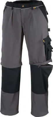 Produktbild von teXXor® Canvas (320 g/m²) 2-in-1 Bundhose  TOBAGO 52, grau/schwarz