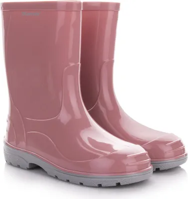 Produktbild von 3Kamido GoClassic Gummistiefel - klassischer Kindergummistiefel aus PVC, wasserdicht, mit 3M Reflektor, mit warmer, herausnehmbarer Filz-Innensohle und rutschfester Sohle Puderrosa 24/25