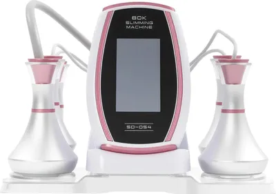Obrázek produktu pro Ultrazvukové zařízení pro redukci tuku – domácí přístroj pro modelování postavy – 80 kHz – 5 hlavic – pro obličej i tělo – zástrčka pro EU – bílá barva