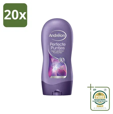Immagine prodotto di 20 confezioni di Balsamo Andrélon Perfecte Puntjes - per capelli con doppie punte - 300 ml - Confezione risparmio - 20 pezzi