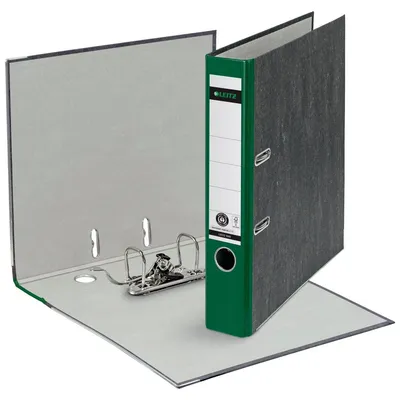 Produktbild von Ordner Wolkenmarmor A4 52mm 180Grad grün Packung mit 20 Stück