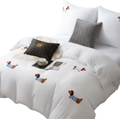 Zdjęcie produktu dla Pościel mikrofibra 220x200 CUTY Jamnik – miękka, ciepła, zamek
