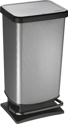 Produktbild von ROTHO Treteimer Paso 40l 35,3x29,5x67,6cm carbon