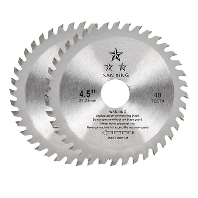 Produktbild von Kreissägeblätter 115 x 22,2 mm 40 Zähne Trennscheibe Holz Hartmetall Feinsägen für Metall Holz Stein Glas Kunststoff Akku-Trennscheibe Sägeblatt Zähne (2 Stück)
