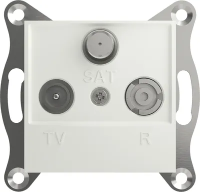 Produktbild von Schneider Electric ASFORA TV-R-SAT Dose Endung 1dB UP weiss EPH3570121D