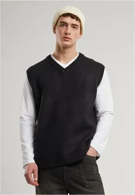 Obrázek produktu pro Pánská vesta Urban Classics Knitted Vest black - 4XL