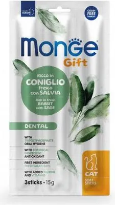 Imagen del producto de Monge Gift, alimento para conejos adultos, cualquier raza, 15 g, sin cereales
