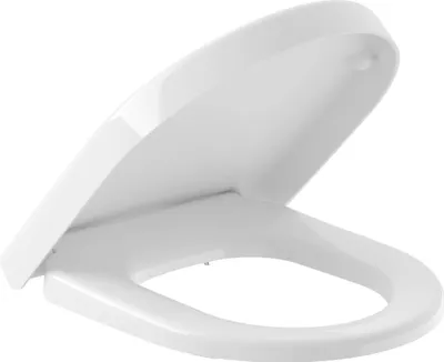 Image de Villeroy & Boch 9M69S101 Siège de WC Subway 2,0 Compact SC +QR avec fonction de fermeture douce, blanc, 38,5 x 34,1 x 7,5 cm