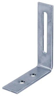 Immagine prodotto di Alberts 823870 Staffa regolabile, con foro asolato, zincata blu, 65 x 80 x 20 mm, set da 25
