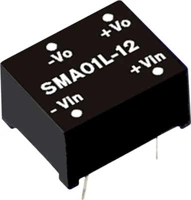 Produktbild von MEANWELL SMA01L-15, DC DC-Wandler, 5:15V 67mA 1W