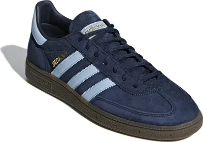 A single Adidas Handball Spezial shoe is shown from a diagonal angle against a white background.