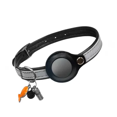 Obrázek produktu pro Vulpes Goods Obojek pro kočky, Apple Airtag obojek pro kočky, odolný proti poškrábání a vodě, s 3x příslušenstvím, 23,5-30,5 CM, S