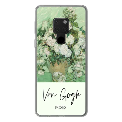 Produktbild von MuchoWow® Handyhülle Schutzhülle Hülle für Huawei P40 Lite Malerei - Blumen - Van Gogh Silikon Softcase Handy Hülle - Handy