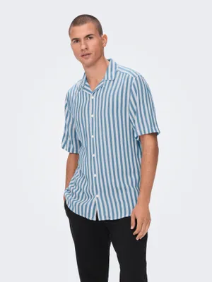 Image de Chemise rayée à manches courtes ONSWAYNE |