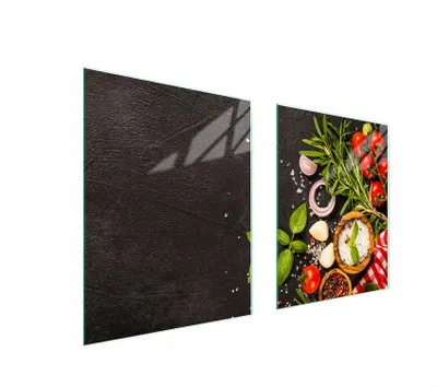 Immagine prodotto di Piastra di protezione in vetro e tagliere per piano cottura 85x52 cm