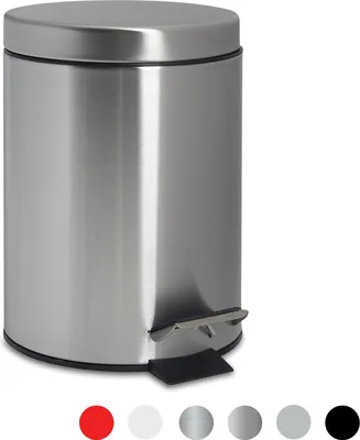 Produktbild von Badezimmer Treteimer mit Inneneimer - 3 Liter Abfalleimer - Mattes Finish