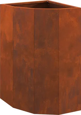 Produktbild von vidaXL Eckpflanzer Rostig 30 x 30 x 50 cm Wetterfeststahl