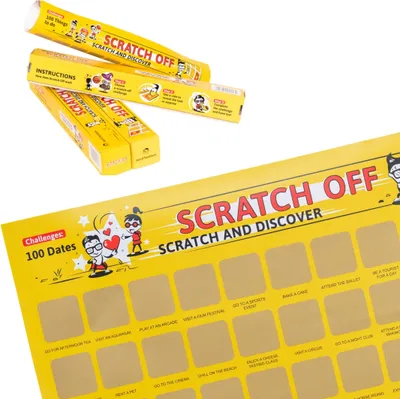 Produktbild von Scratch Off 100 Dates - Scratch Poster mit Date-Ideen A2