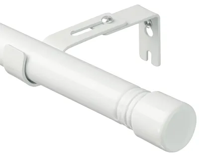 Imagen del producto de Varilla metálica ajustable para cortinas, de 76 a 157 cm, con soportes incluidos