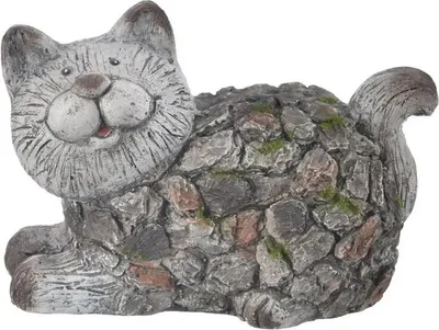 Obrázok produktu pre INDECOR Ebi Cat 28 x 19 x 19 cm, keramika, vzor kameňa INDECOR X14118