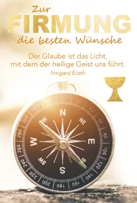 Produktbild von SUSY CARD Firmungskarte "Kompass 2"