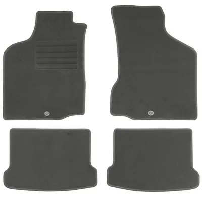 Fußmatten-Set für VW Polo 6N, 10/1994-09/1999, 4-teilig, Schwarz