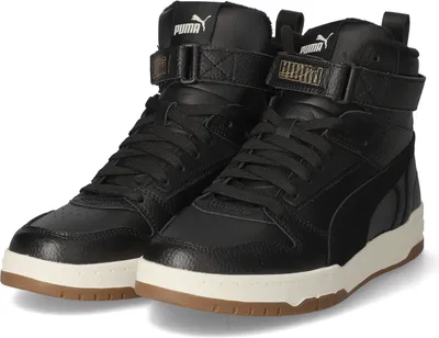 Produktbild von Puma High Sneaker REBOUND GAME WINTER Herren Leder und Synthetik Schwarz Größe: 101/2
