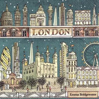 Produktbild von Servietten 33x33 cm - LONDON AT NIGHT