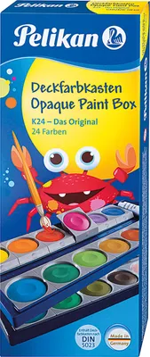 Obrázek produktu pro Pelikan K24, Černá, Modrá, Azurová, Zelená, Oranžová, Žlutá, 24 kusů