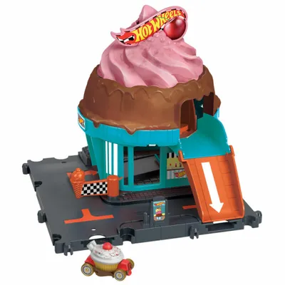 Imagen del producto de Hot Wheels City HTN77, set de vehículos y pistas, a partir de 3 años, plástico, multicolor