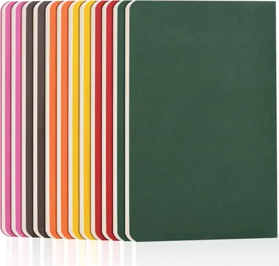 Produktbild von Notizbücher A5, 12 Stück, 6 Farben, 60 Seiten, für Schule