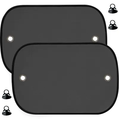 Produktbild von Auto-Sonnenschutz für Babys, 2 Stück, Sonnenschutz für Seitenfenster, UV-Schutz, Saugnäpfe, 50 x 30 cm, praktisches Zubehör für Kinder