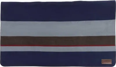 Produktbild von Kentucky Horsewear Heavy Fleece Rug square Fleecedecke gestreift, Größe:210x201, Farbe:navy/grey