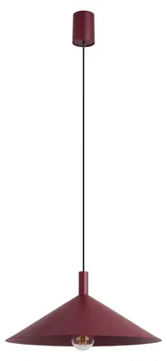 Zdjęcie produktu dla Lampa wisząca NOX 40 burgund 1xE27  15W stal 135x40x40cm Sollux Lighting