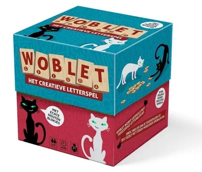 Produktbild von Woblet kreatives Buchstabenspiel rot Holzspielzeug für Kinder