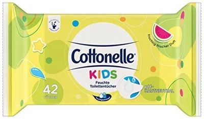 Obrázek produktu pro Vlhčené toaletní kapesníčky Cottonelle Kids (42 kapesníčků), balení po 6 kusech