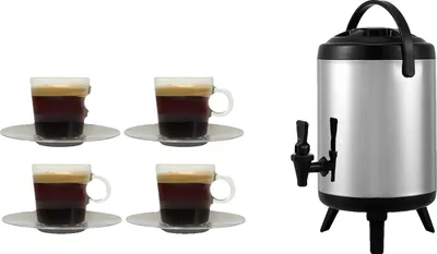 Immagine prodotto di Distributore di bevande, acciaio inossidabile, design isolato, 15 galloni