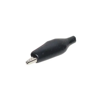 Produktbild von Krokodilklemme 33 mm schwarz Aufschub-Isolierung