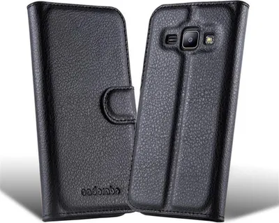 Produktbild von Cadorabo Hülle für Samsung Galaxy TREND 3 Schutz Hülle in Schwarz Handyhülle Etui Case Cover Magnetverschluss