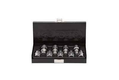 Produktbild von KS Tools 918.1330, Steckschlüssel-Satz, 1/2", Metrisch, 9 Kopf/Köpfe, 4,5,6,7,8,10,12,14,17 mm, 55 mm