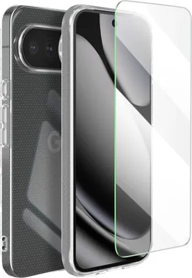 Immagine prodotto di Mayaxess, set di protezione 2 in 1 custodia + vetro blindato per Pixel 10 Pro XL resistente, trasparente