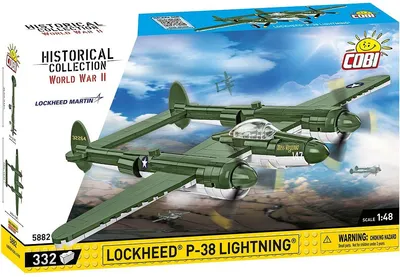 Obrázok produktu pre COBI Lockheed P-38 Lightning, Stavebnica, 7 rok / roky, 332 kusov