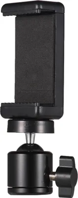 Produktbild von Einstellbarer Handyhalter mit Smartphone-Clip und flexibler Kugelkopf-Adapterhalterung mit 1/4 Zoll Schraube